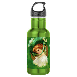 Botella De Agua El desgaste del verde