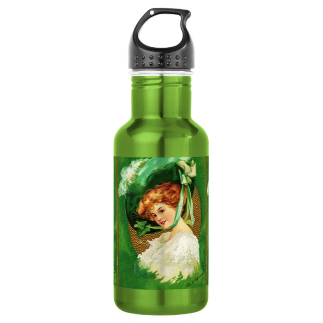 Botella De Agua El desgaste del verde (Anverso)