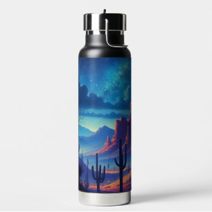 Botella De Agua El desierto de noche al suroeste