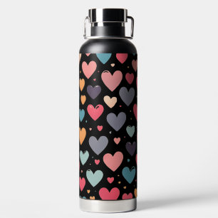 Botella De Agua El día de San Valentín de corazones coloridos
