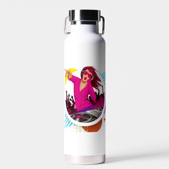 Botella De Agua El DJ Rocker (Delantero)