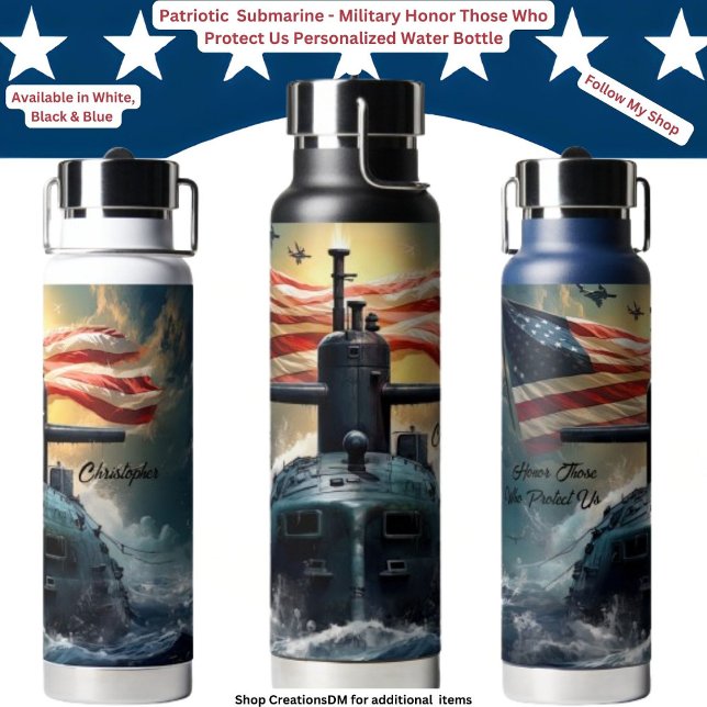 Botella De Agua El Ejército Honra A Los Que Nos Protegen Personali (Subido por el creador)