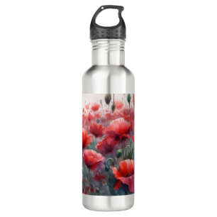 Botella De Agua El encantador campo de los cachorros