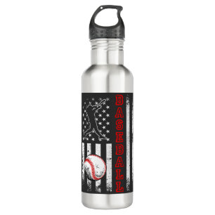 Botella De Agua El equipo de béisbol de bandera estadounidense Vin