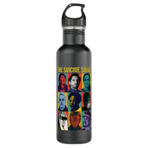 Botella De Agua El escuadrón suicida   Retro Grid Con Amanda Walle