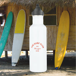 Botella De Agua El Escudo del Surf Club Red Personalizado