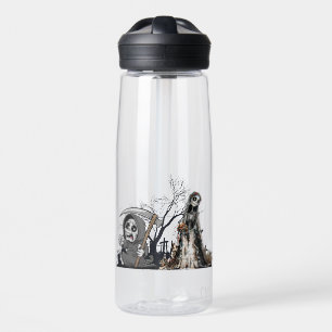 Botella De Agua El esqueleto y la novia del cadáver.