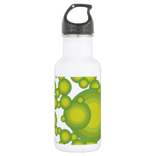 Botella De Agua El estilo de los años 70 verdes