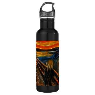Botella De Agua El fractal del grito que pinta a Edvard Munch