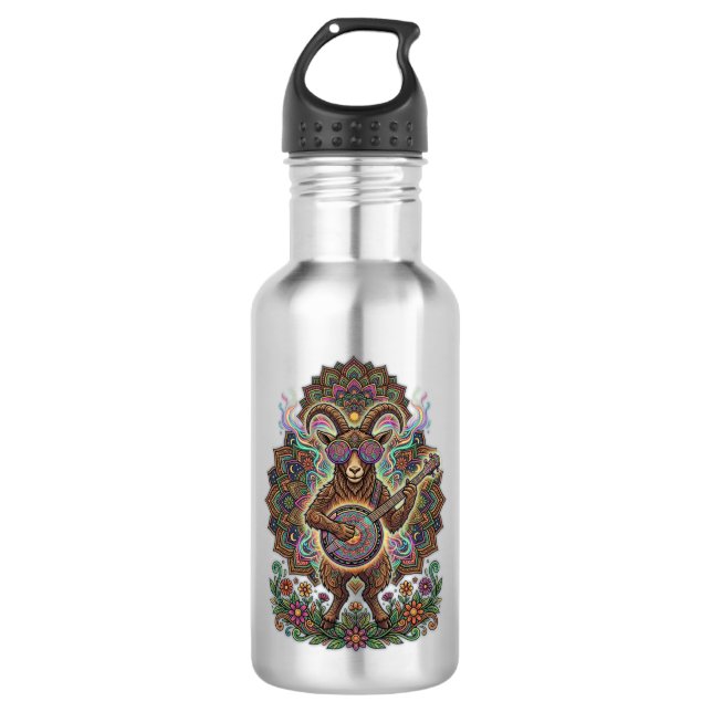 Botella De Agua El G.O.A.T BluegrassVibes (Anverso)