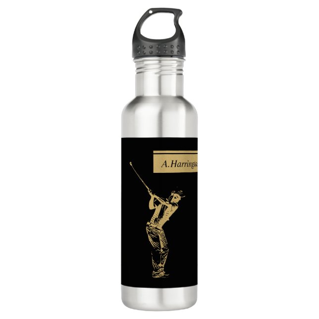 Botella De Agua El golfista dorado (Anverso)