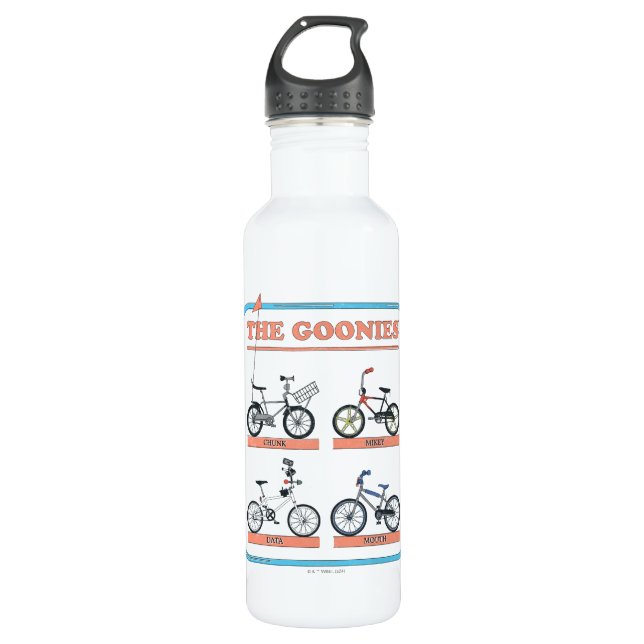 Botella De Agua El gráfico de bicicletas de Goonies (Anverso)