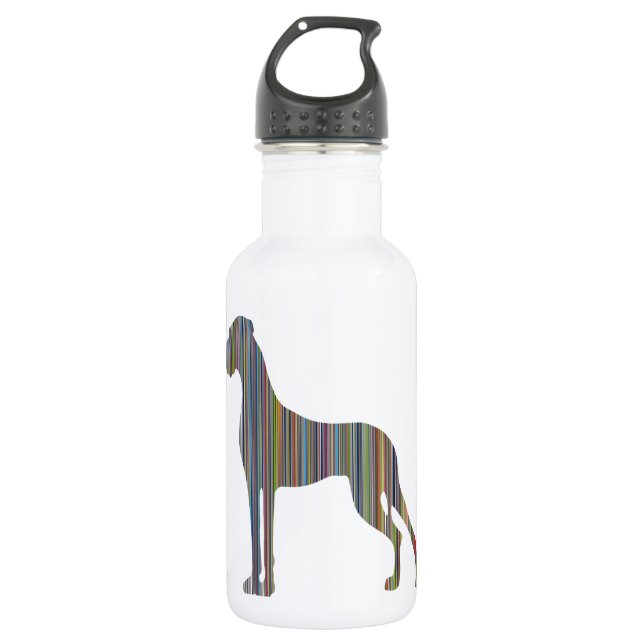 Botella De Agua El gran danés de línea (Anverso)