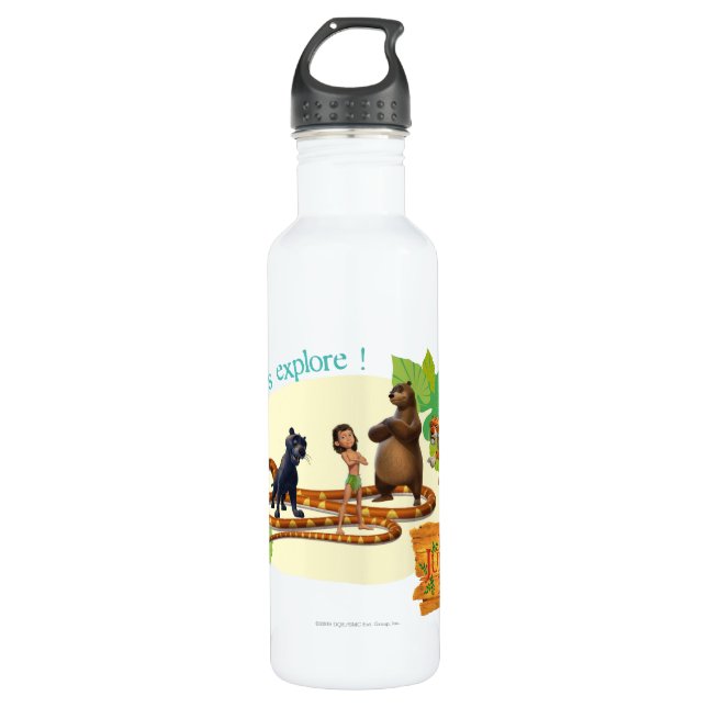 Botella De Agua El grupo del libro de la selva tiró 4 (Anverso)