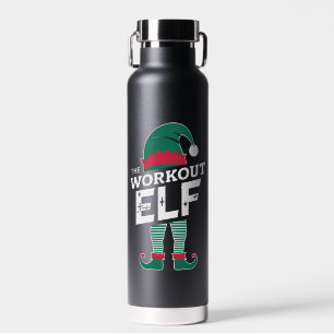 Botella De Agua El grupo Workout Elf que coincide con los Navidade