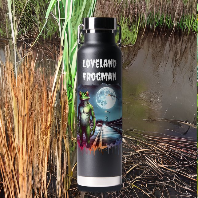 Botella De Agua El hombre de negocios de Loveland | Ohio Cryptid (Subido por el creador)