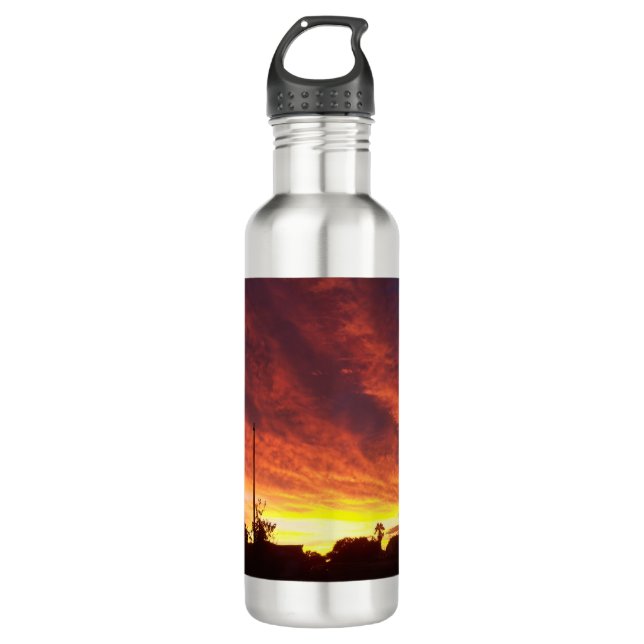 Botella De Agua El huracán llega al atardecer (Anverso)