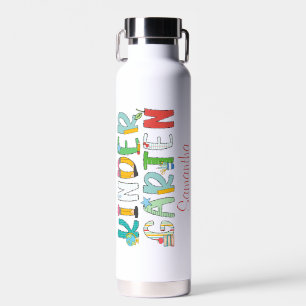 Botella De Agua El jardín de infancia vuelve al guión personalizad