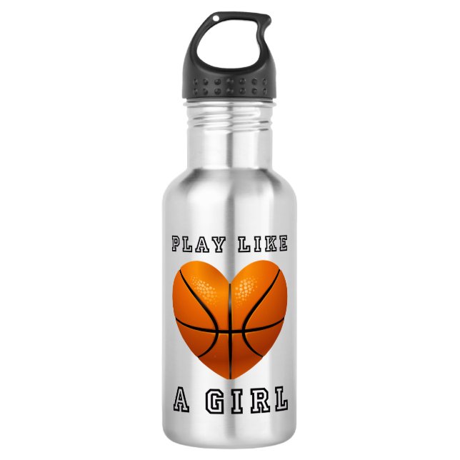 Botella De Agua el juego tiene gusto de un baloncesto del chica (Anverso)