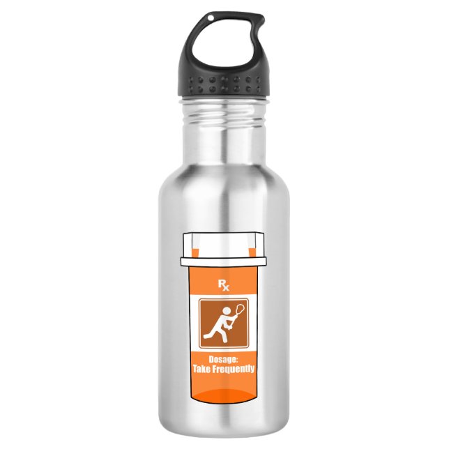 Botella De Agua El Lacrosse Es Mi Droga (Anverso)