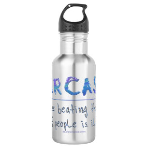 Botella De Agua El lema gracioso de SlipperyJoe en Sarcasm diciend