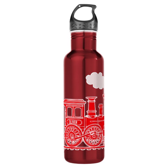 Botella De Agua El loco conocido de los niños rojos del tren bebe (Anverso)