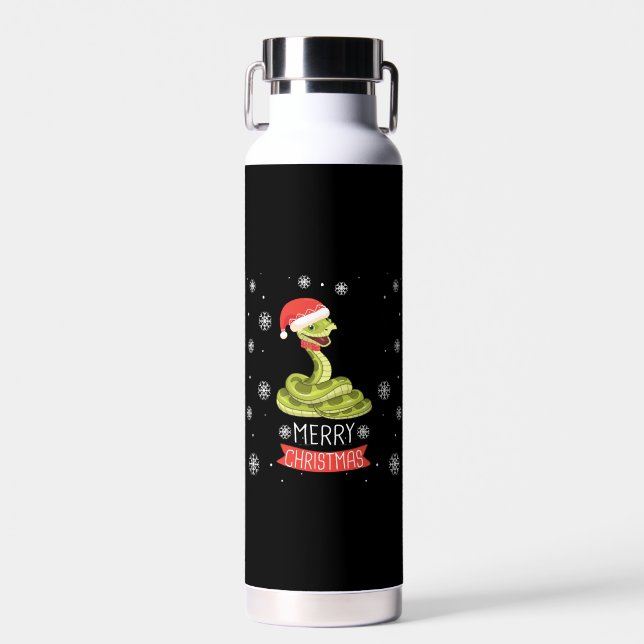 Botella De Agua El mejor día de los Navidades con mi serpiente, lo (Delantero)