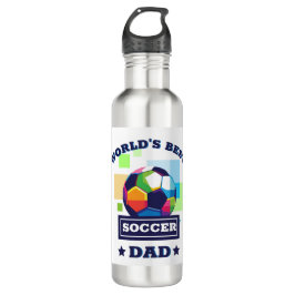 Botella De Agua El mejor día del padre de los futbolistas del mund