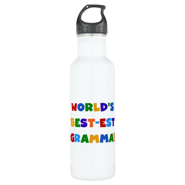 Botella De Agua El mejor gramma del mundo (Anverso)