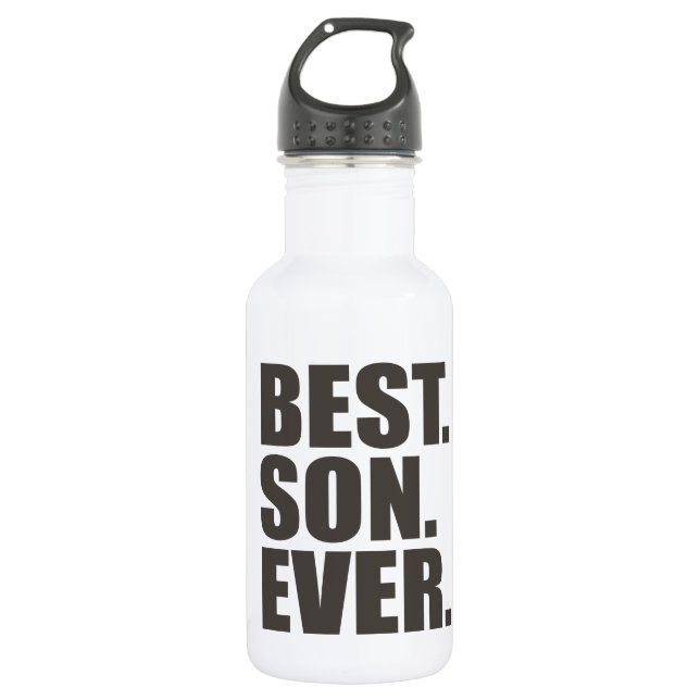 Botella De Agua El mejor. Hijo. Nunca (Anverso)