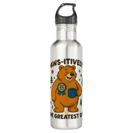 Botella De Agua El mejor oso de papá