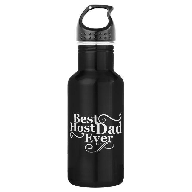 Botella De Agua El mejor padre anfitrión siempre feliz padre regal (Anverso)