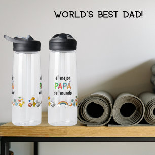 Botella De Agua El mejor Papá del mundo! Cartas divertidas y despi