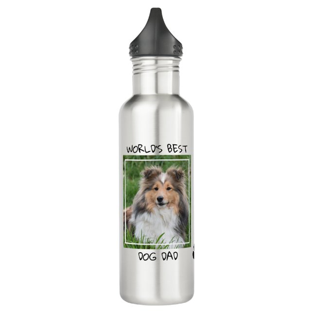 Botella De Agua El mejor perro del mundo: Personalizado cute Dog P (Izquierda)