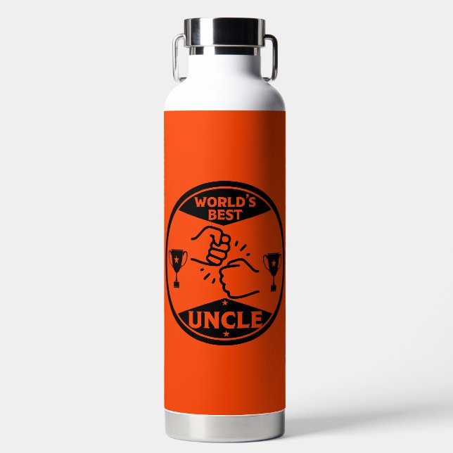 Botella De Agua El mejor tío del mundo (Delantero)