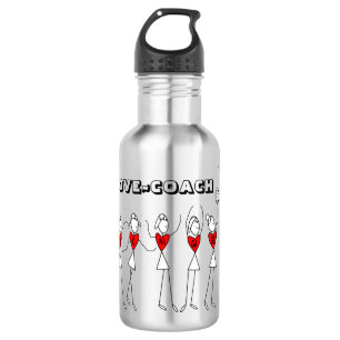 Botella De Agua El Netball vivo del coche del amor coloca temátic