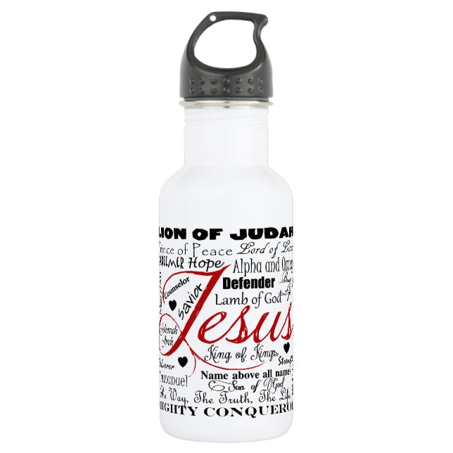 Botella De Agua El nombre de Jesús (Anverso)
