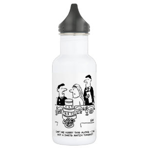 Botella De Agua El novio de la recepción de bodas tiene un juego d