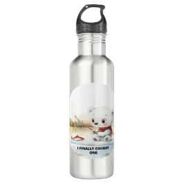Botella De Agua El Oso Pequeño Finalmente Ha Aterrizado Un Pescado