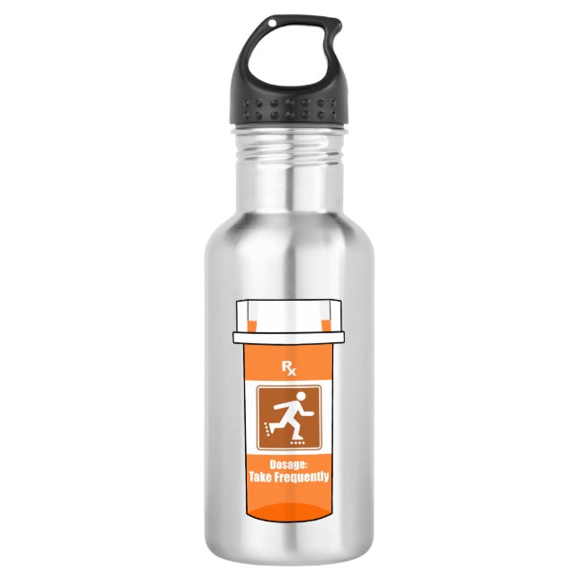 Botella De Agua El patinaje en línea es mi droga (Anverso)