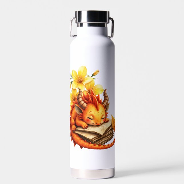Botella De Agua El pequeño dragón místico.  (Delantero)