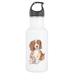 Botella De Agua El perrito sonriente, añade el texto, nombre