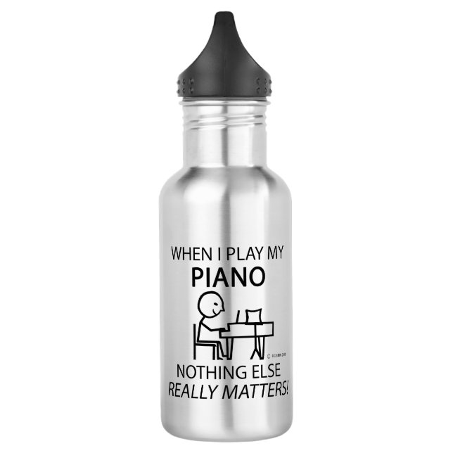 Botella De Agua El piano nada más importa (Izquierda)