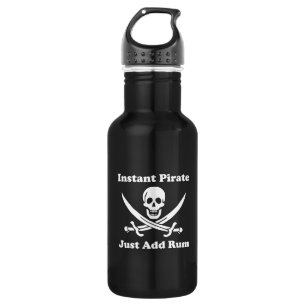 Botella De Agua El pirata instantáneo acaba de añadir rum