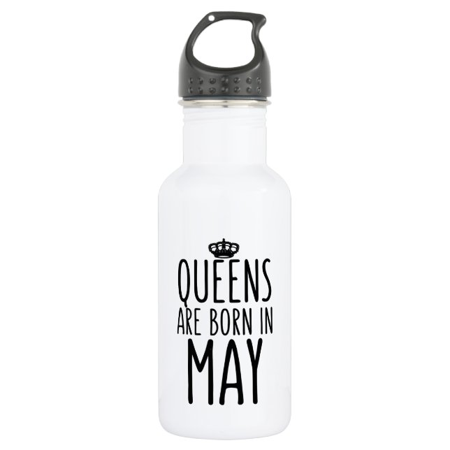 Botella De Agua El Queens nace en mayo (Anverso)