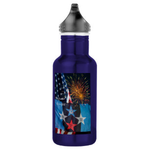 Botella De Agua El recuerdo nacional nunca olvidó el acero inoxida