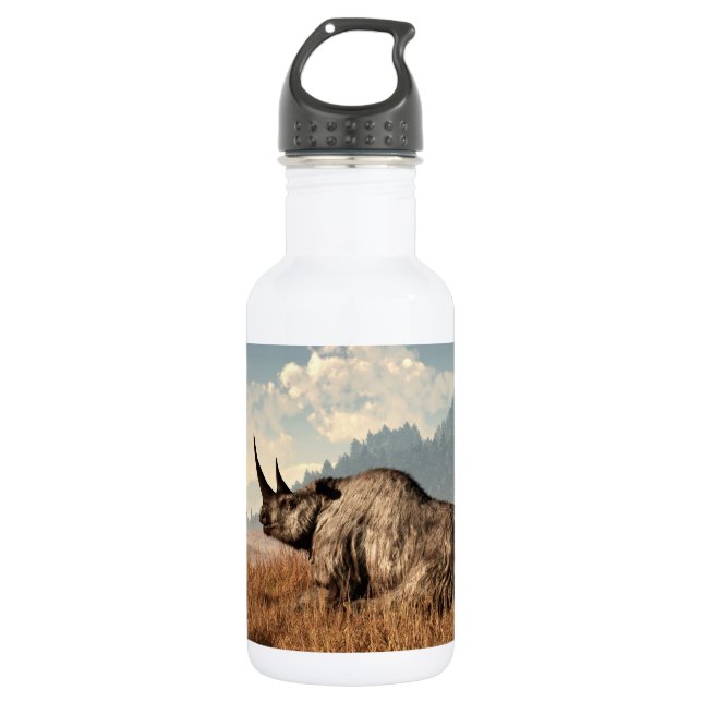 Botella De Agua El rinoceronte lanoso viejo (Anverso)