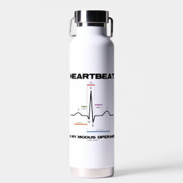 Botella De Agua El ritmo cardíaco es mi modus operandi ritmo sinus