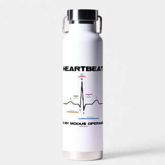 Botella De Agua El ritmo cardíaco es mi modus operandi ritmo sinus