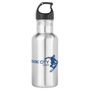 Botella De Agua El Snowboarder de Park City Utah